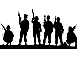 銃を持った集団